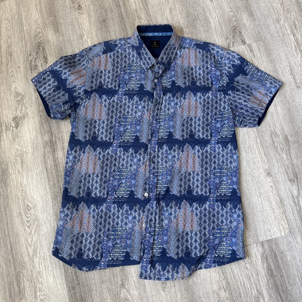 1 Like No Other Shirt Mens L Geometric Pattern Limited Edition Short Sleeve
